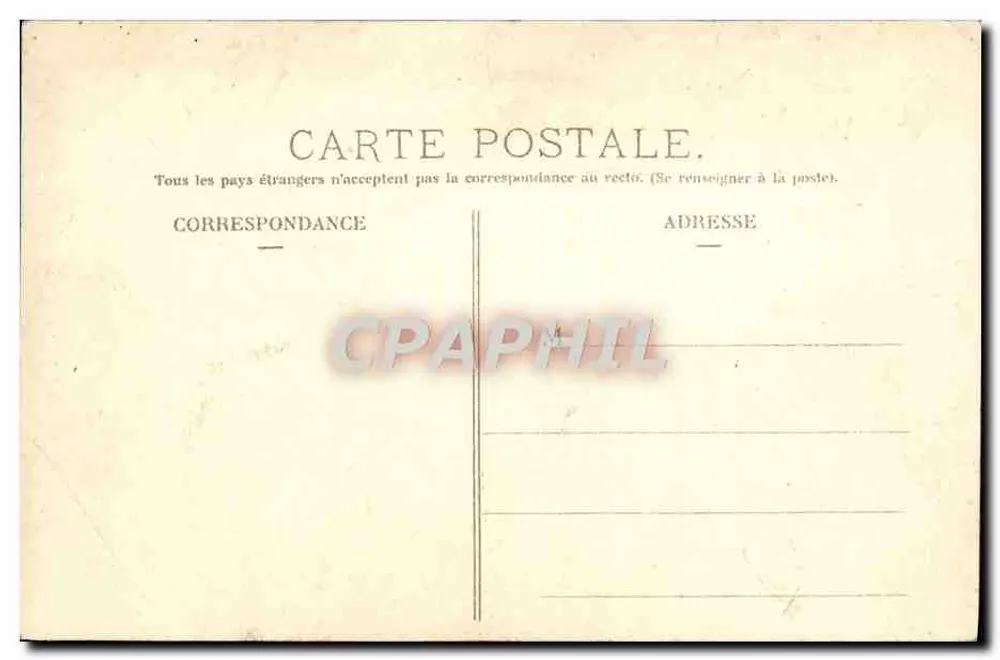 Kurve des Todes, nahe Lastic — Circuit d'Auvergne, Gordon Bennett-Rennen 1905 — L' Hirondelle, Paris - Rückseite