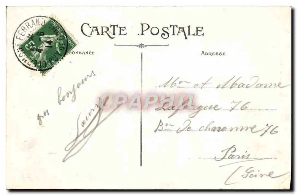 Um den Puy-de-Dôme — La Fontaine-du-Berger — Allgemeine Ansicht — Verlag Chaput - Rep. int. - Rückseite