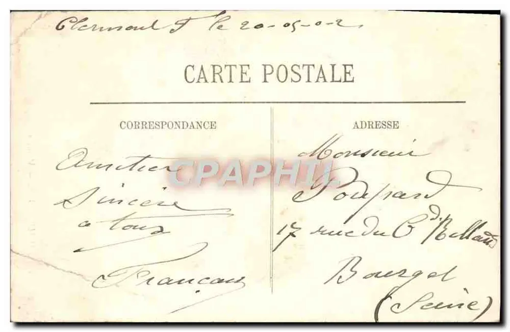 Types d'Auvergne — Musiciens — LL — Éditeur LL - Rückseite