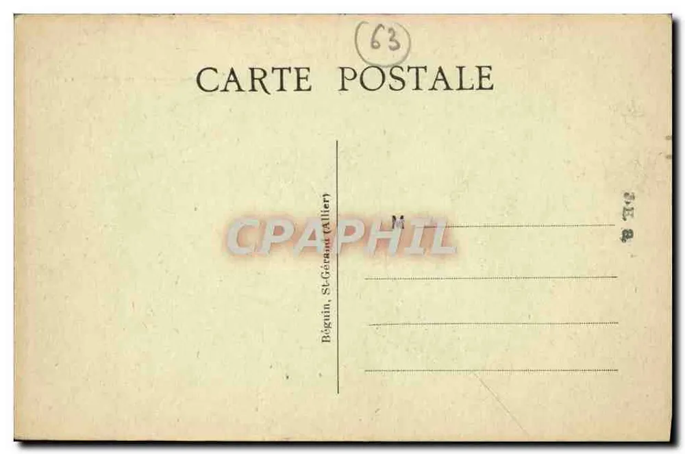 Dançarinos de Auvergne — cena de montanha — L'AUVERGNE PITTORESQUE 162, editor Lidecal - Verso