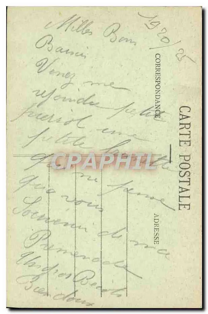 La ragazza imbarazzata — scena di paese — Coll. E.H. n° 5589 - Verso