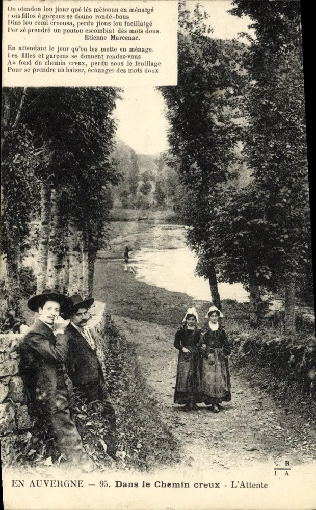 In der Auvergne — 95. Im Chemin creux — Die Warte — C. B. I. A. - Vorderseite