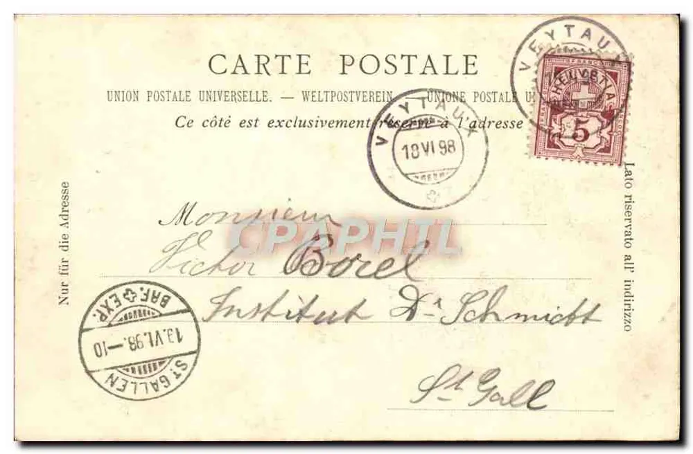 Lac Léman — Le Château de Chillon & la Dent du Midi — ND Phot - Verso