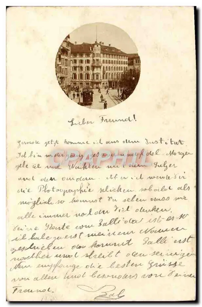 Vista de Stuttgart — Instituto — editor desconhecido, número de série não visível - Frente