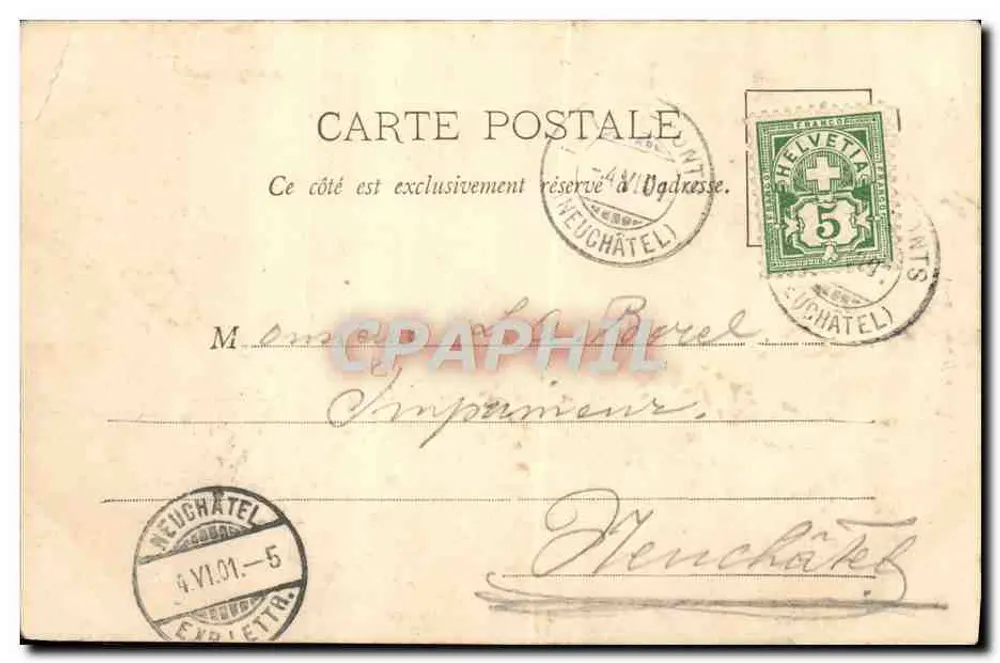 Ponts-de-Martel — Vue générale — G. L. BUDER, Éditeur, Ponts-de-Martel - Rewers