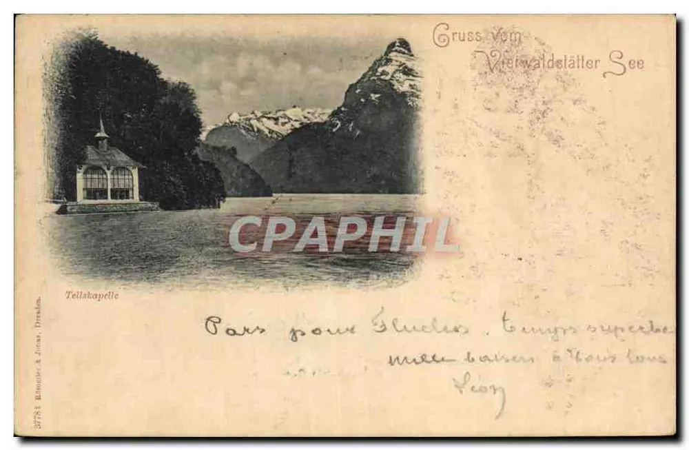 Telliskapelle — See Vierwaldstätter — Verlag B. B. & J. Dräxler, Nr. 3754 - Vorderseite