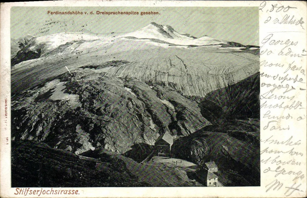 Ferdinandshöhe vista da Dreisprachenspitze — Louis Blaser, n° 71 - Frente