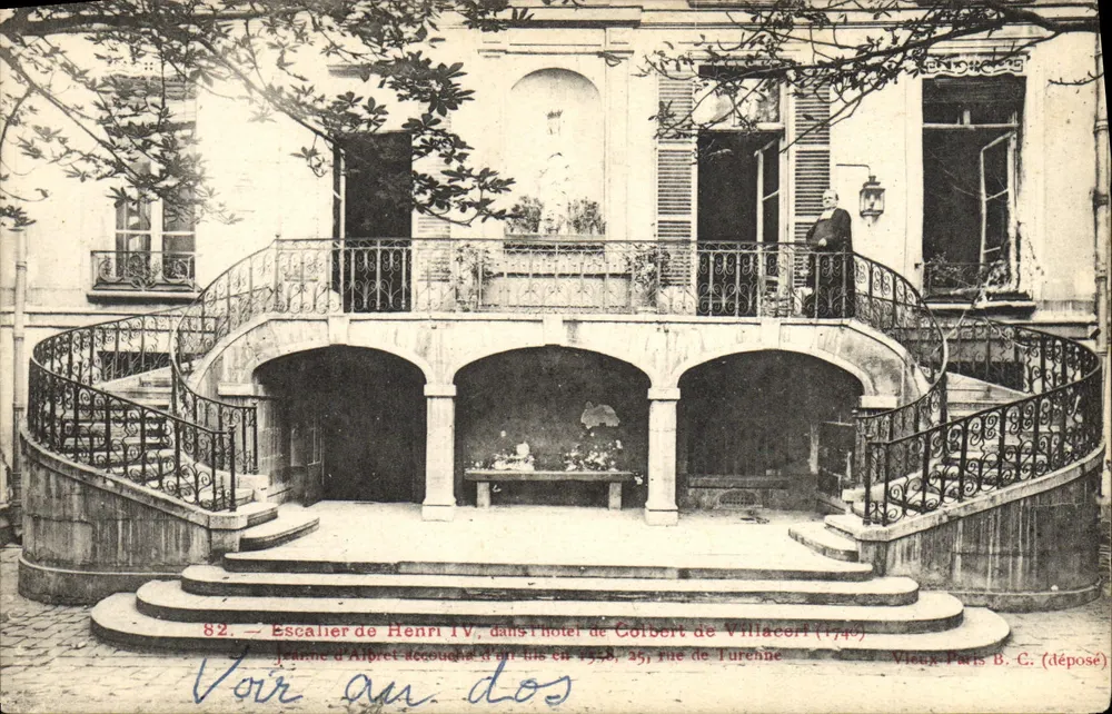 Treppe von Henri IV — im Hotel de Colbert de Villacorn (1740) — Vieux Paris B.C. (deposited) n°82 - Vorderseite