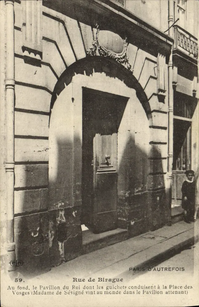 Rue de Birague — Paris von einst — E. Le Doley, Verleger, 127, boulevard Sébastopol, Paris - Vorderseite