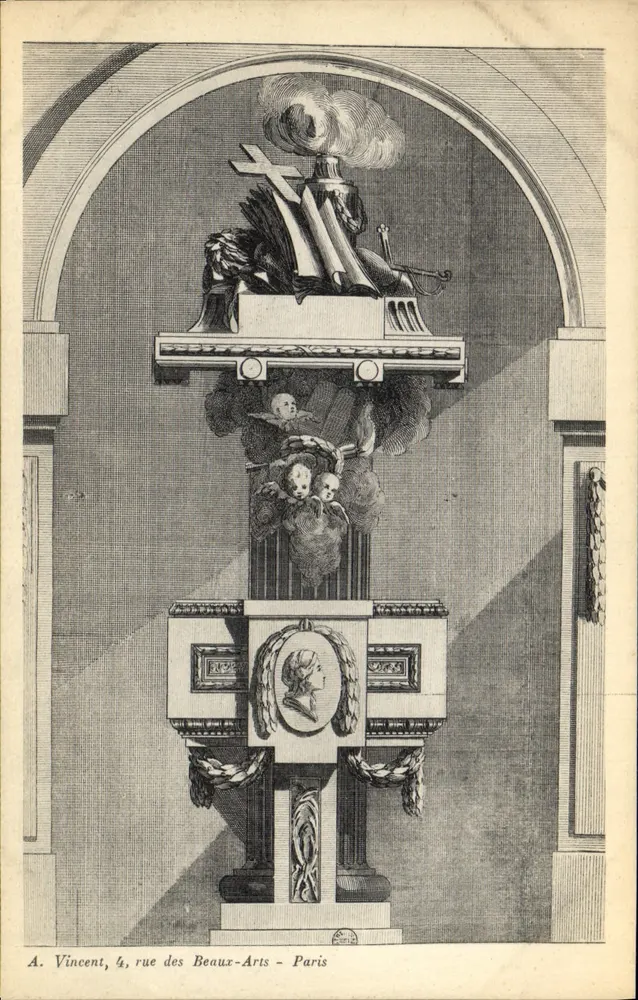 Púlpito da Igreja de Saint-Sulpice — Paris — A. Vincent, 4, rue des Beaux-Arts - Frente