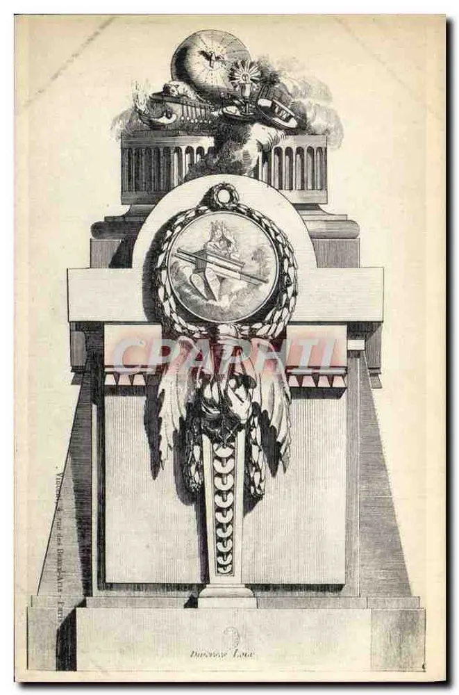 Monumento aos mortos — ilustração gravada — Durand-Lucé - Frente