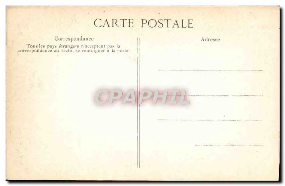 Detalhe de decoração arquitetônica — gravura — A. Vincent, 4, rue des Beaux-Arts, PARIS - Verso