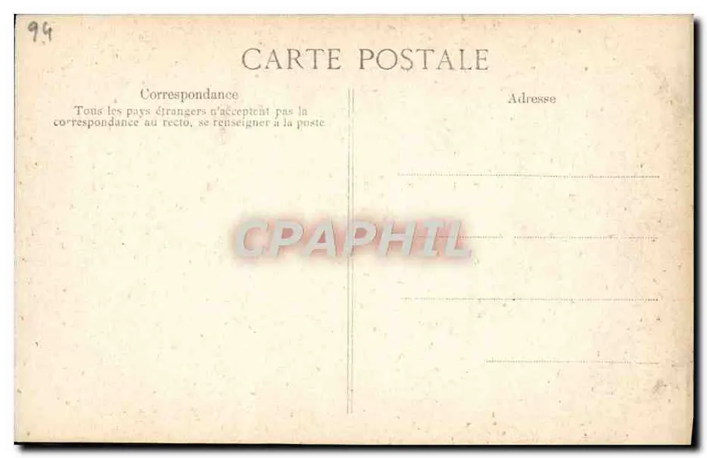 Vaso decorativo com mangos em forma de serpente — A Vincent, 4, rue des Beaux-Arts, PARIS - Verso