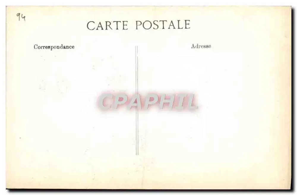 Monumento aos mortos — Paris — A. Vincent, 4 rue des Beaux-Arts - Verso