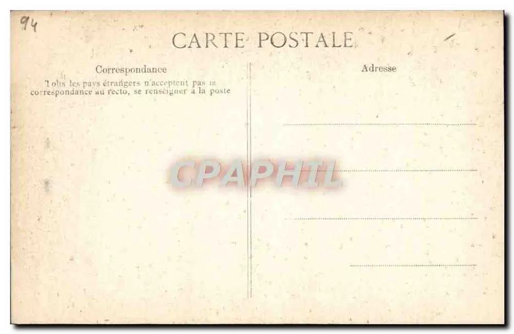 Vaso decorativo com figuras — A. Vincent, 4, rue des Beaux-Arts, PARIS - Verso