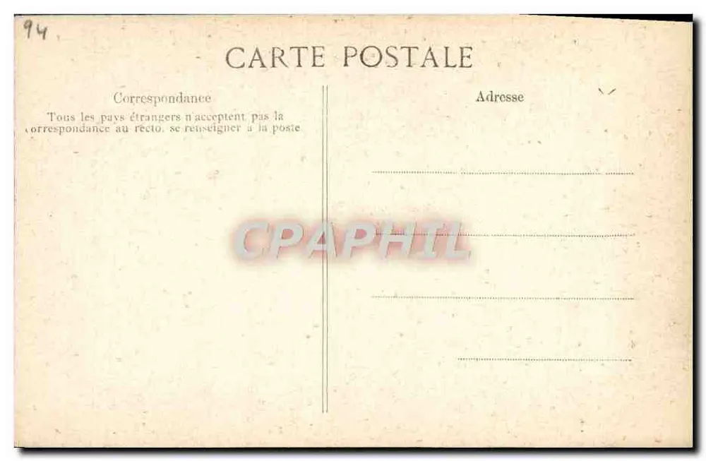 Vaso esculturado — gravura — A. Vincent, 4, rue des Beau-Arts, PARIS - Verso