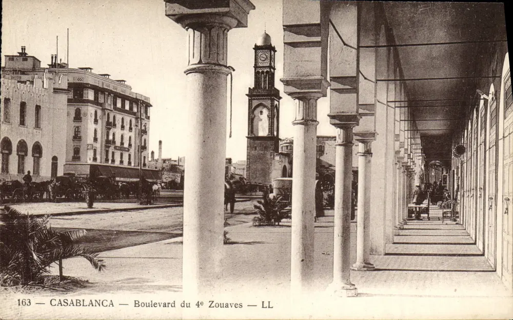 Casablanca — Boulevard du 4e Zouaves — LL — n° 163 - Vorderseite