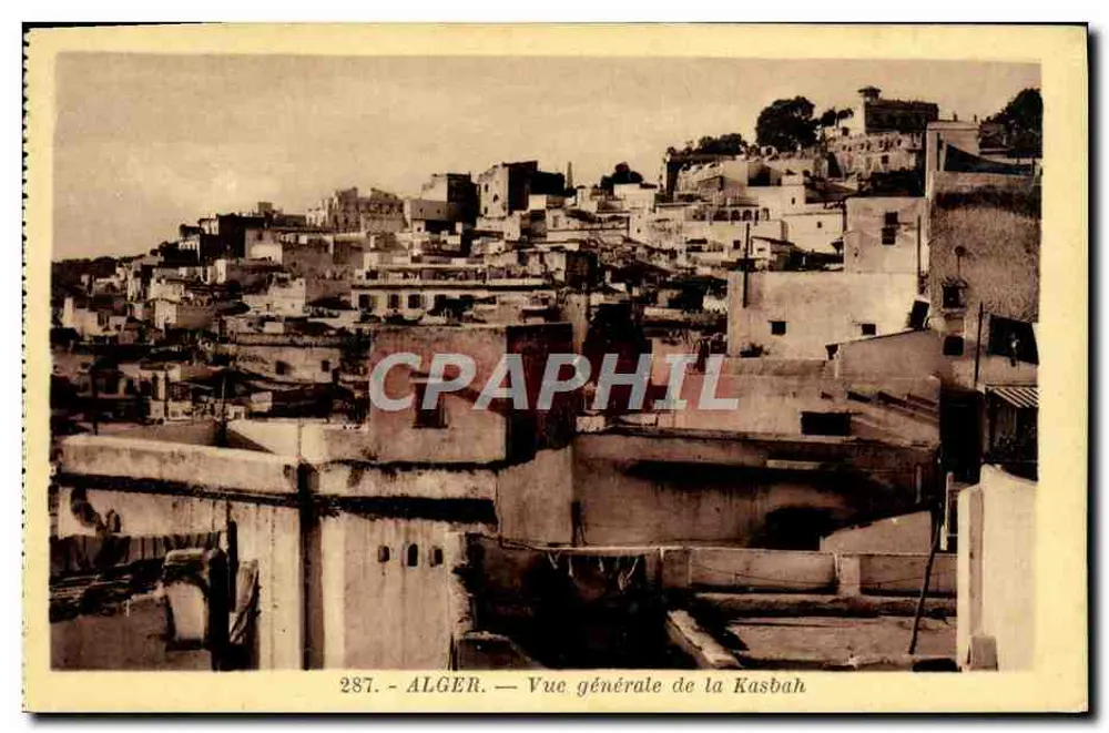Algeria — Vista generale della Kasbah — Edizione Carnol, n° 287 - Recto