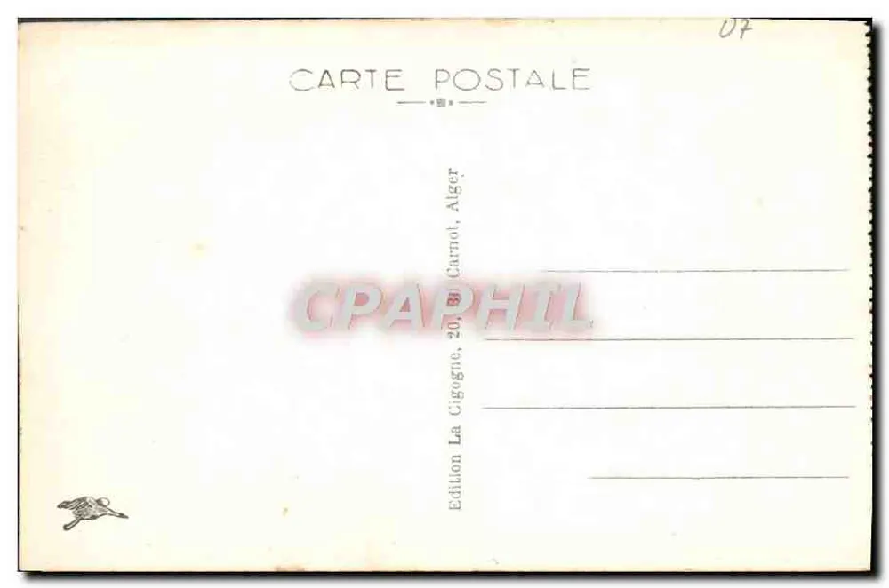 Algeria — Vista generale della Kasbah — Edizione Carnol, n° 287 - Verso