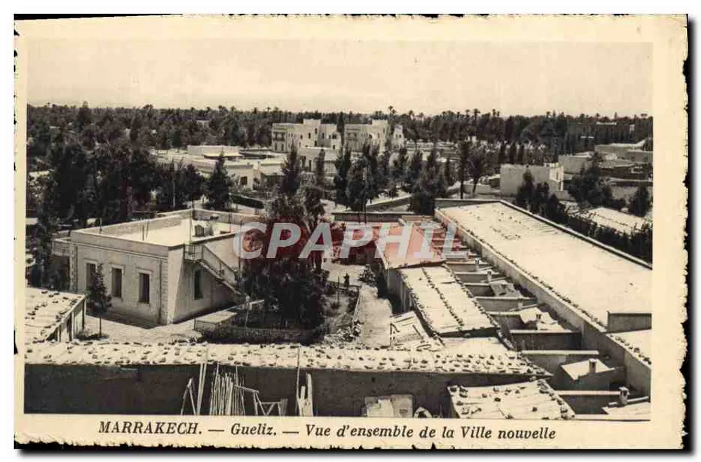 Marrakech — Gueliz — Übersicht der neuen Stadt - Vorderseite