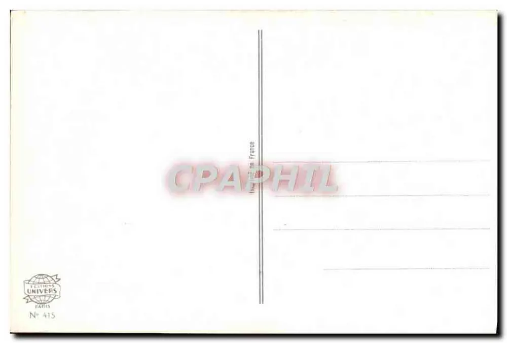 Küken, das aus einem Ei schlüpft — Frühlingsszene — Éditions Univers, Paris, N° 415 - Rückseite