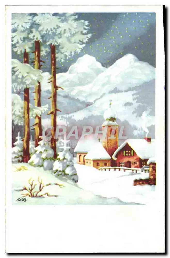 Schneeviertel — Winterlandschaft — Éditions Univers, Paris, Nr. 529 - Vorderseite