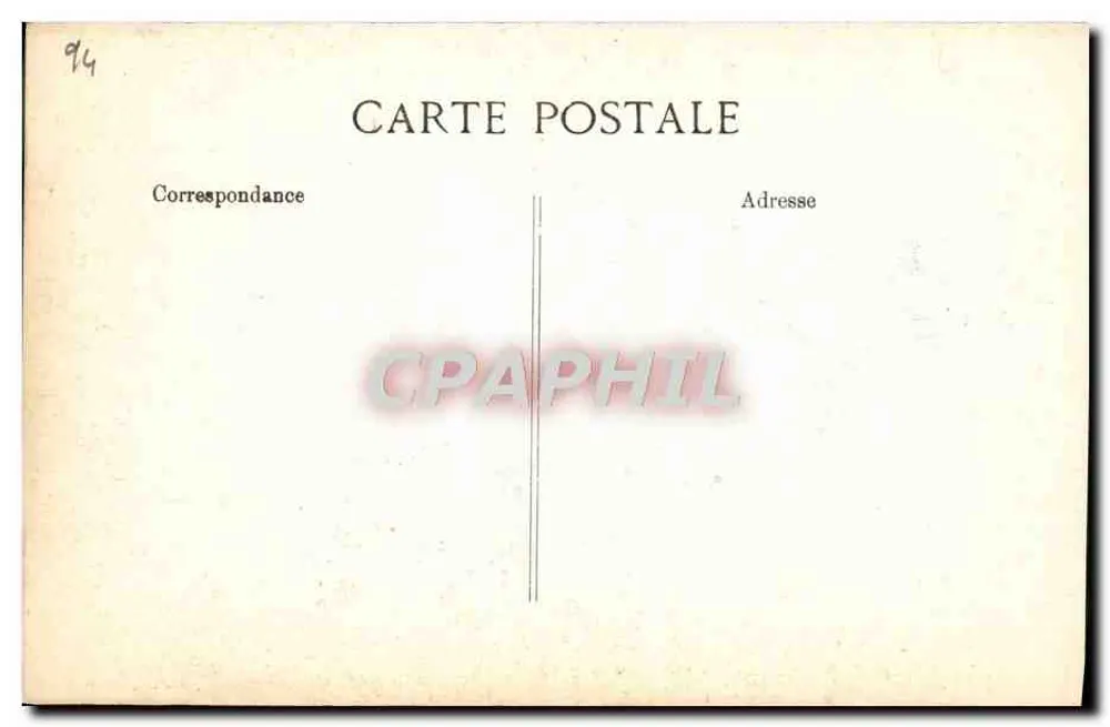 Vaso decorativo com duas ninfas — editor A. Vincent, 4 rue des Beaux-Arts - Paris - Verso