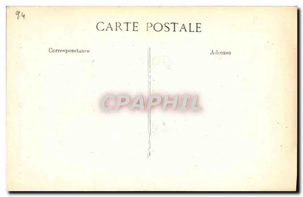 Vaso decorativo — gravura — A. Vincent, 4, rue des Beaux-Arts - Paris - Verso