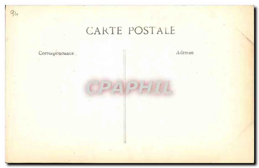 Vaso decorativo — gravura — A. Vincent, 4, rue des Beaux-Arts - Paris - Verso