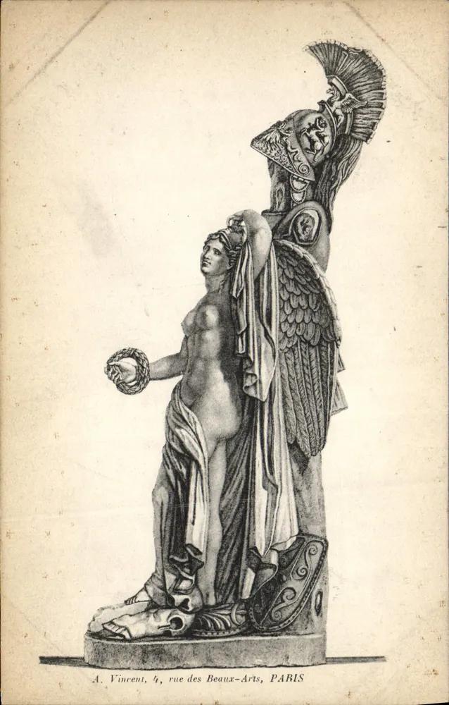 Estátua da Vitória — A. Vincent, 4, rue des Beaux-Arts, PARIS - Frente