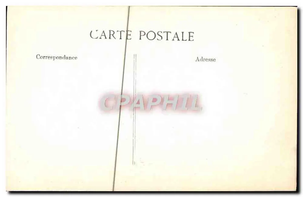 Fontäne auf der Rue des Deux-Écus in Paris — Zeichnung — A. Vincent, 4 Rue des Deux-Écus - Paris - Rückseite