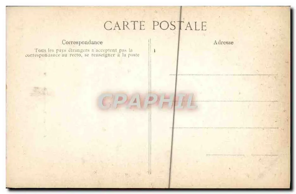Detalhe escultórico — A. Vincent, 4, rue des Beaux-Arts, PARIS - Verso