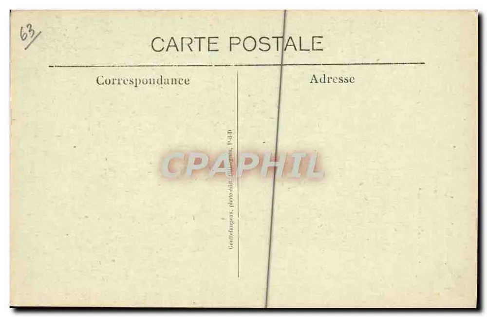 Riom — La Tour de l'Horloge, beffroi du XVᵉ siècle — G.D'O. n° 791 - Rückseite