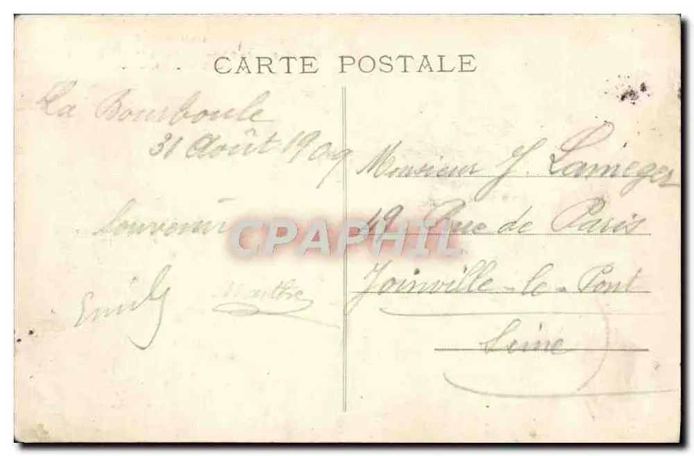 A Auvergne — Puy-de-Dôme — La Bourboule, La Source Clémence — M.T. C.L. - Verso