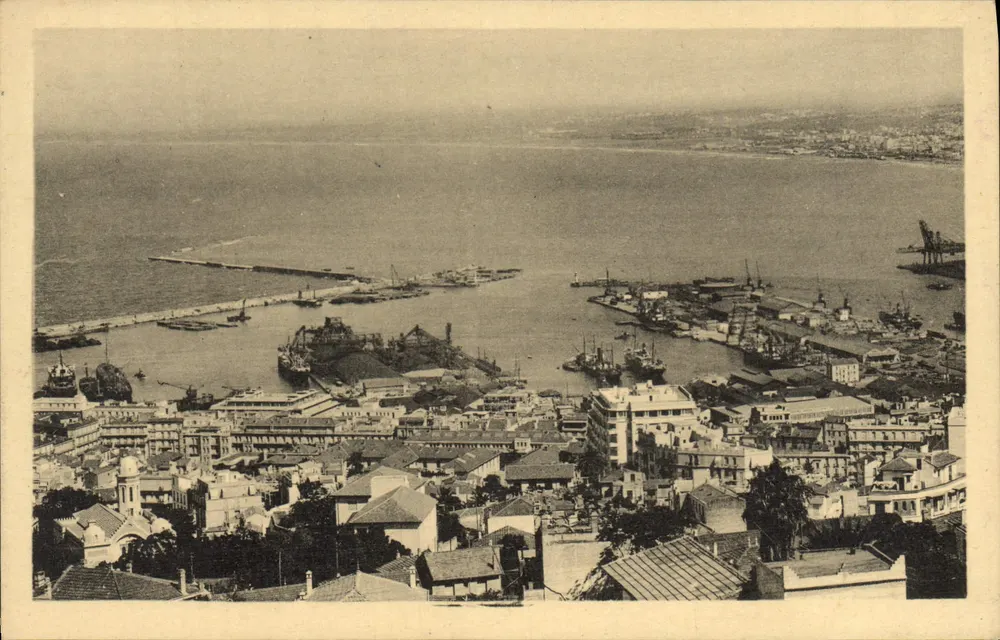 Eingang zum Hafen von Algier — Algier — Sonderausgabe des Bon Marché de Paris - Vorderseite