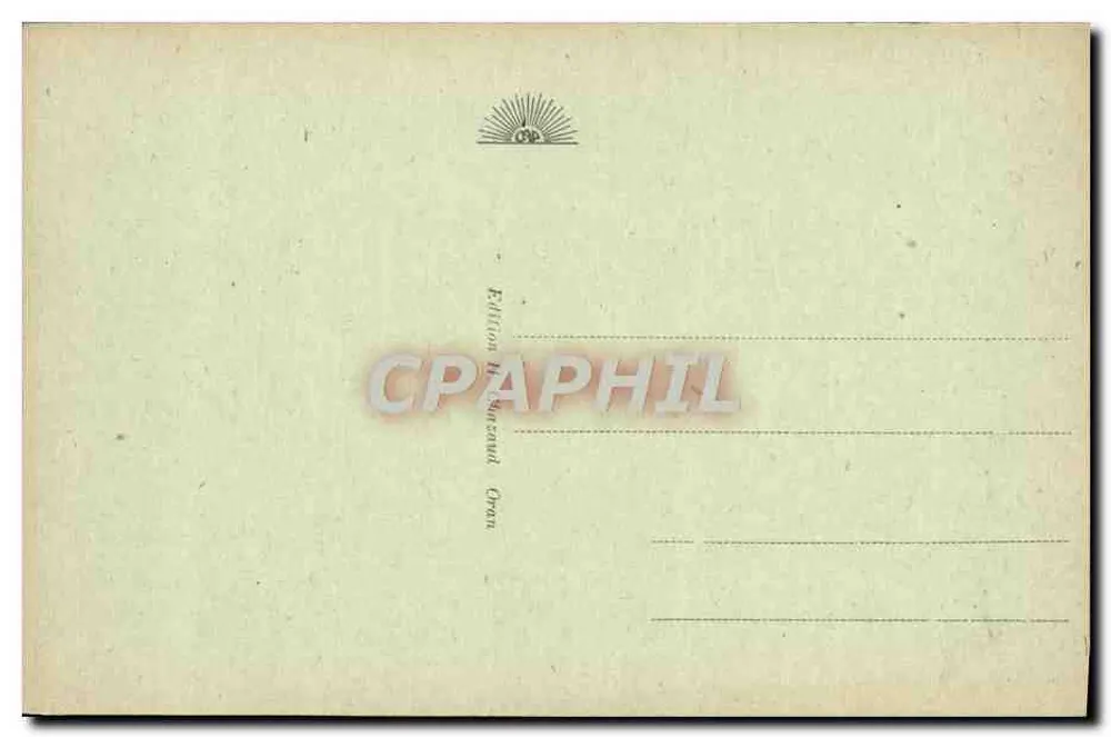 Oran - O Hotel de Ville — editor Planczaud, n° 47 - Verso