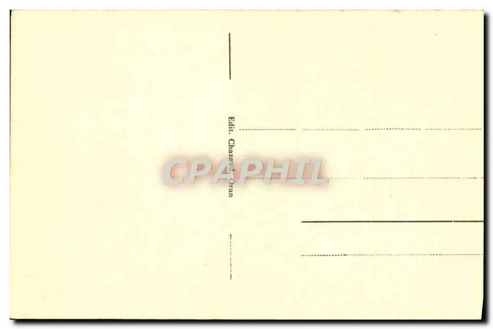 Oran - Allgemeiner Blick von Santa-Cruz — Verlag Chazazard Oran, n°4 - Rückseite