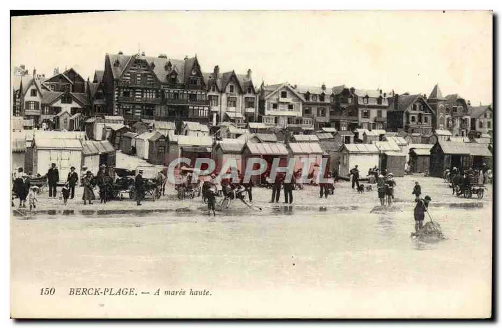 Berck-Plage — A maré alta — Graphphil, n° 150 - Frente