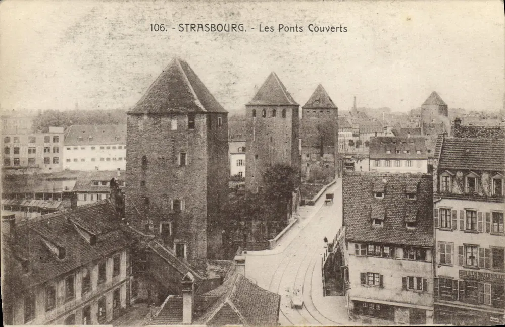 Estrasburgo - Os Pontes Cobertas — editor Marca Berberet, n° 106 - Frente