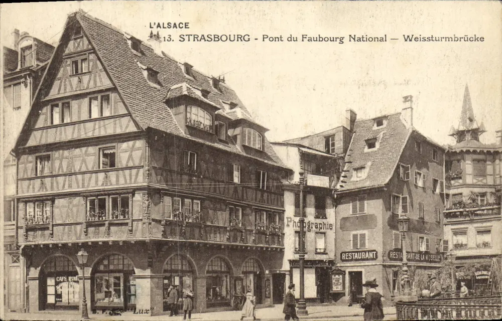 Strasbourg - Nationaler Faubourgbrücke — Weissturmbrücke — Elsass — 13 - Vorderseite