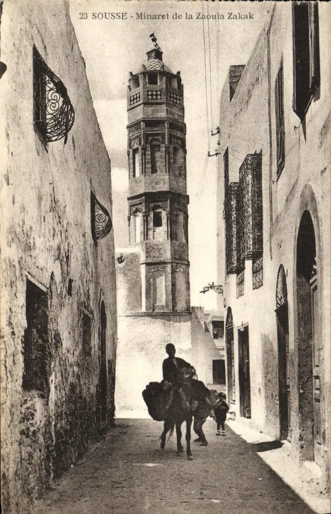 Sousse — Minaret der Zaouïa Zakak — unbekannter Verlag, Nr. 23 - Vorderseite