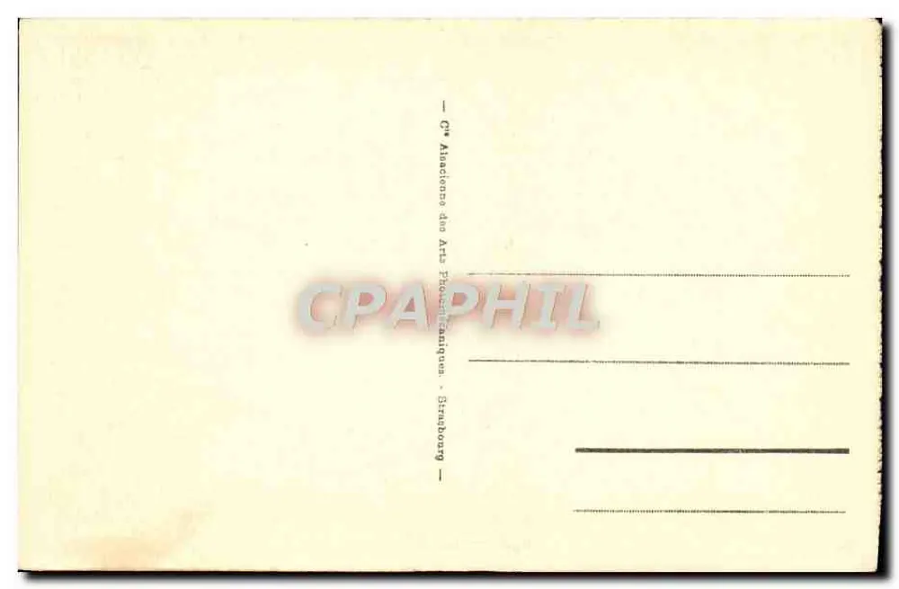 Alger — La Médersa — Cie Alsacienne des Arts Photographiques, Strasbourg — n°62 - Verso