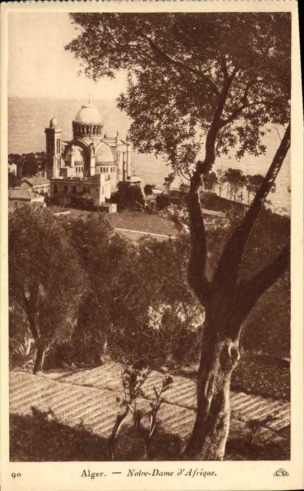 अल्जीर — अफ्रीका की माता — एडिटर पुराना पोस्टकार्ड - आगे