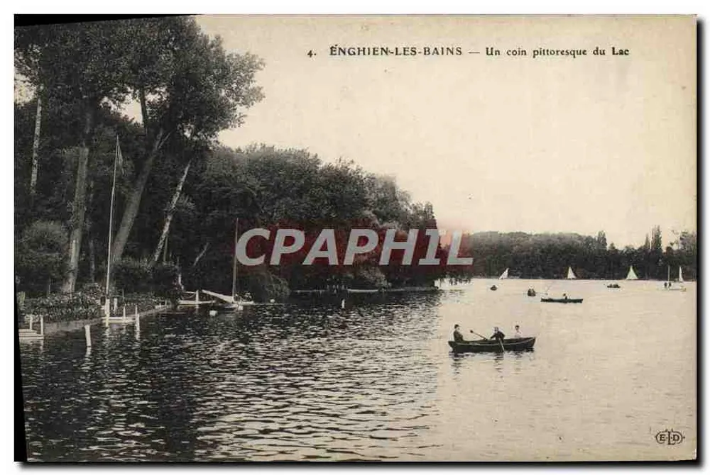 Énghien-les-Bains — Ein pittoreskes Eckchen des Sees — Verlag ELD, Nr. 4 - Vorderseite