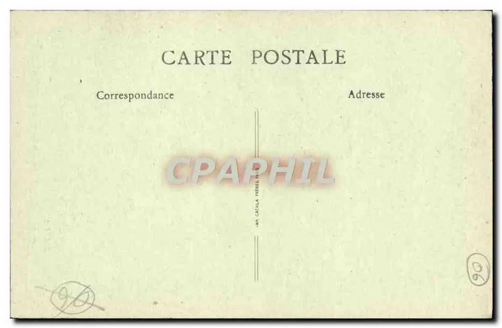 Die Côte d'Azur — Eine Palmengasse in einem Villa — B. F. 30 - Rückseite