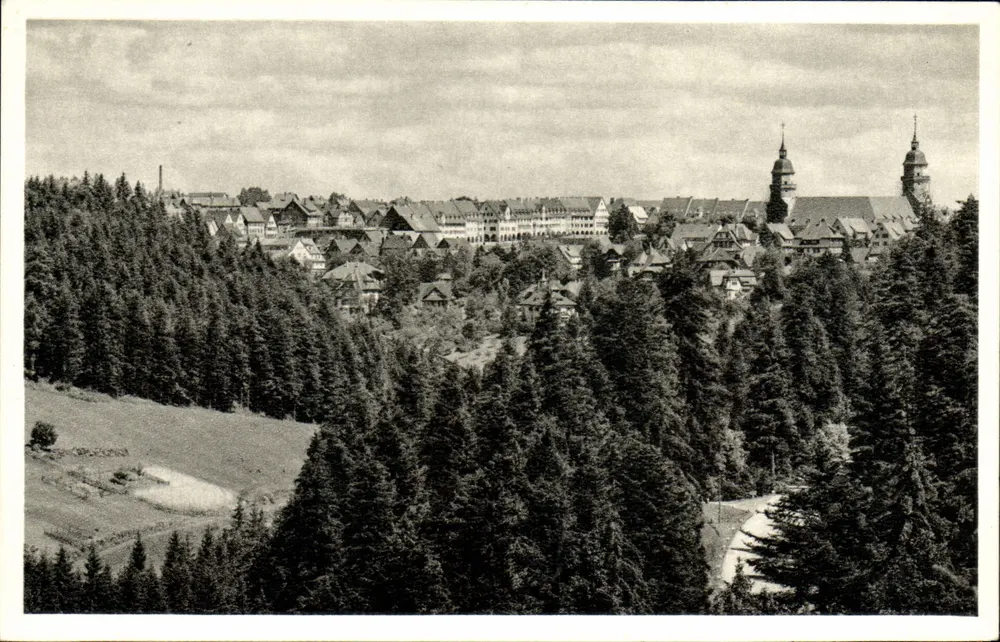 Freudenstadt — Hohenluftkurort (Schwarzwald) — Kunstverlag Karl Peters, Furt, Nr. 1055 - Vorderseite