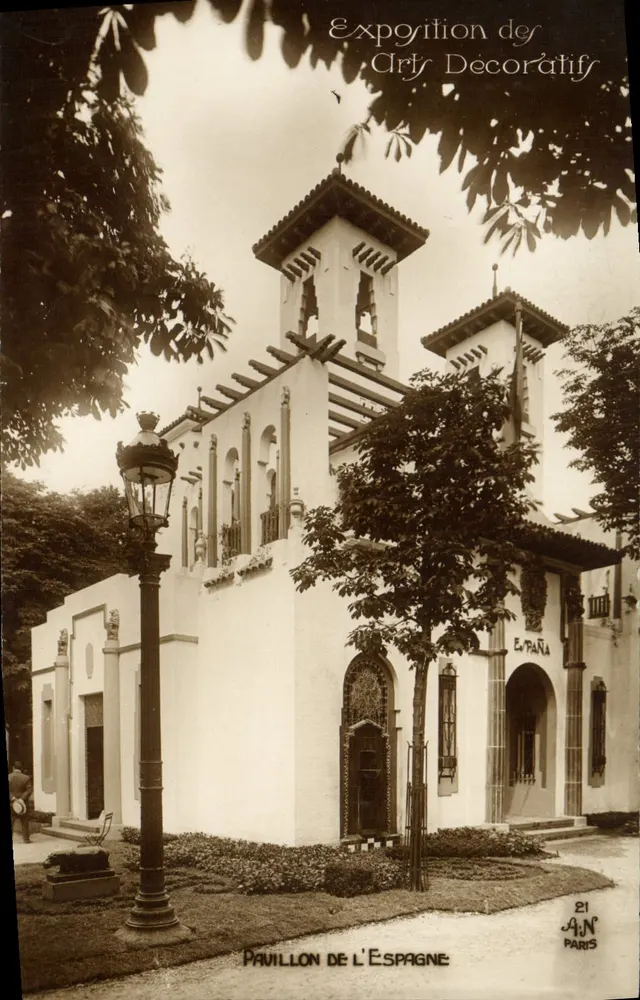 Pavillon Spaniens — Ausstellung der Dekorativen Künste — A.N. Paris, n°21 - Vorderseite
