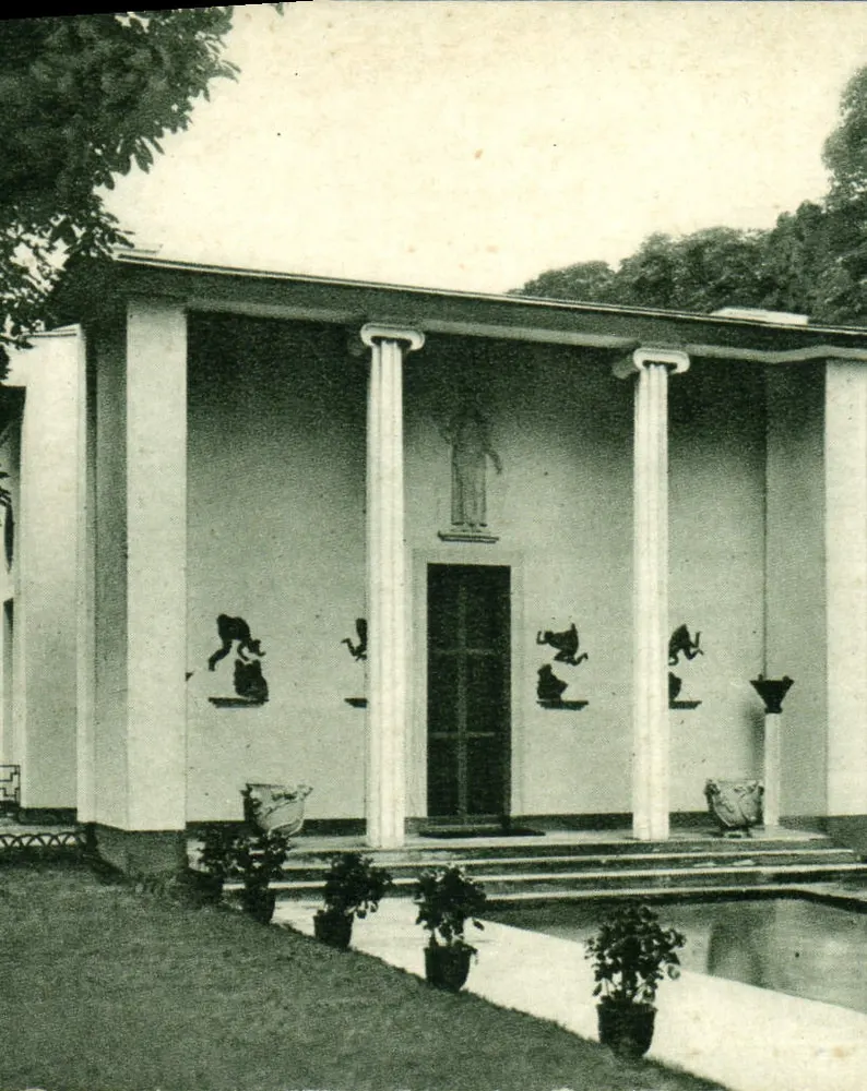 Pavillon Schwedens — Internationale Ausstellung für Dekorative Künste 1925 - Vorderseite