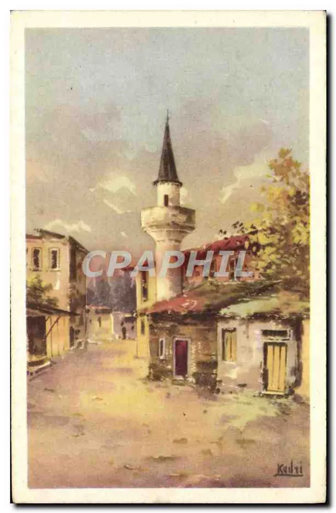Moschee der Manolya Straße — Istanbul — Verlag Kaili, Seriennummer nicht sichtbar - Vorderseite