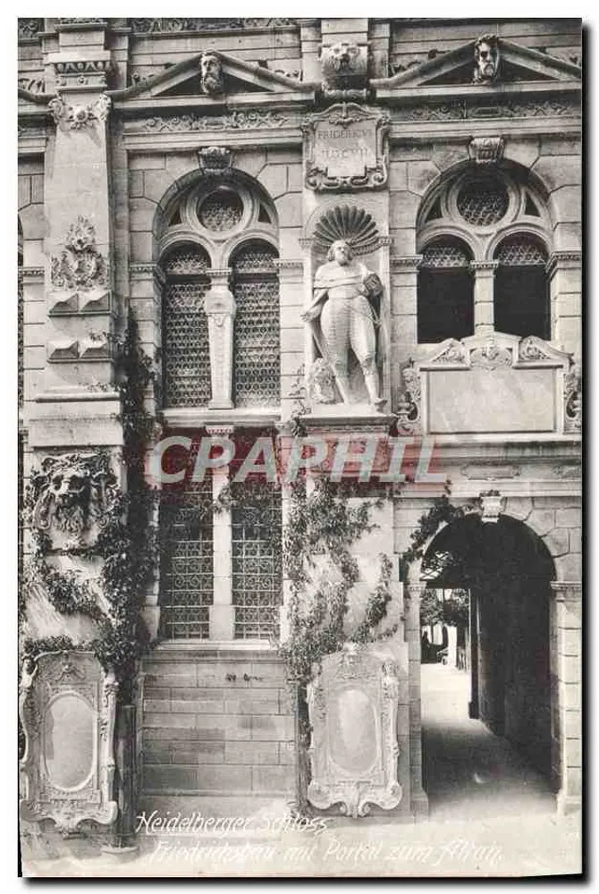Castelo de Heidelberg — Portal para o Hain — Dr. Trenkler Co., Leipzig - Frente